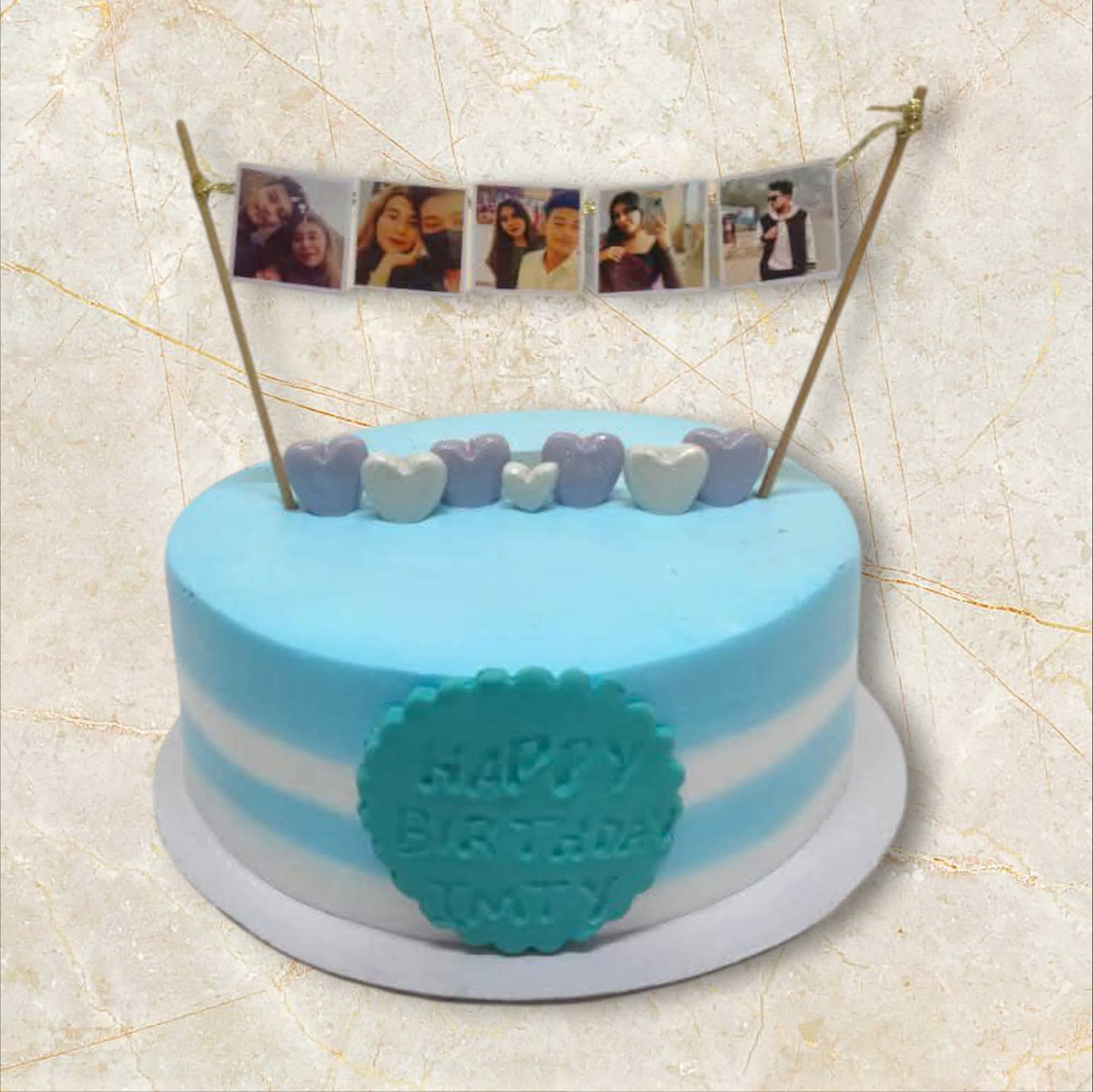 Photo Memory Birthday Cake
